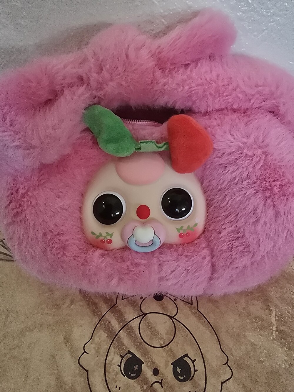 Baby Three Fruit Handbag With Paci
